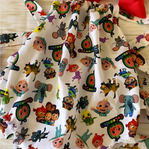 NEW Cocomelon ruffle romper & headband set  12/18 - Picture 4 of 5